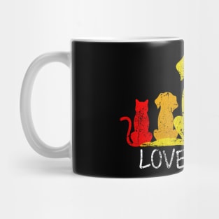 Cute dog rainbow Mug